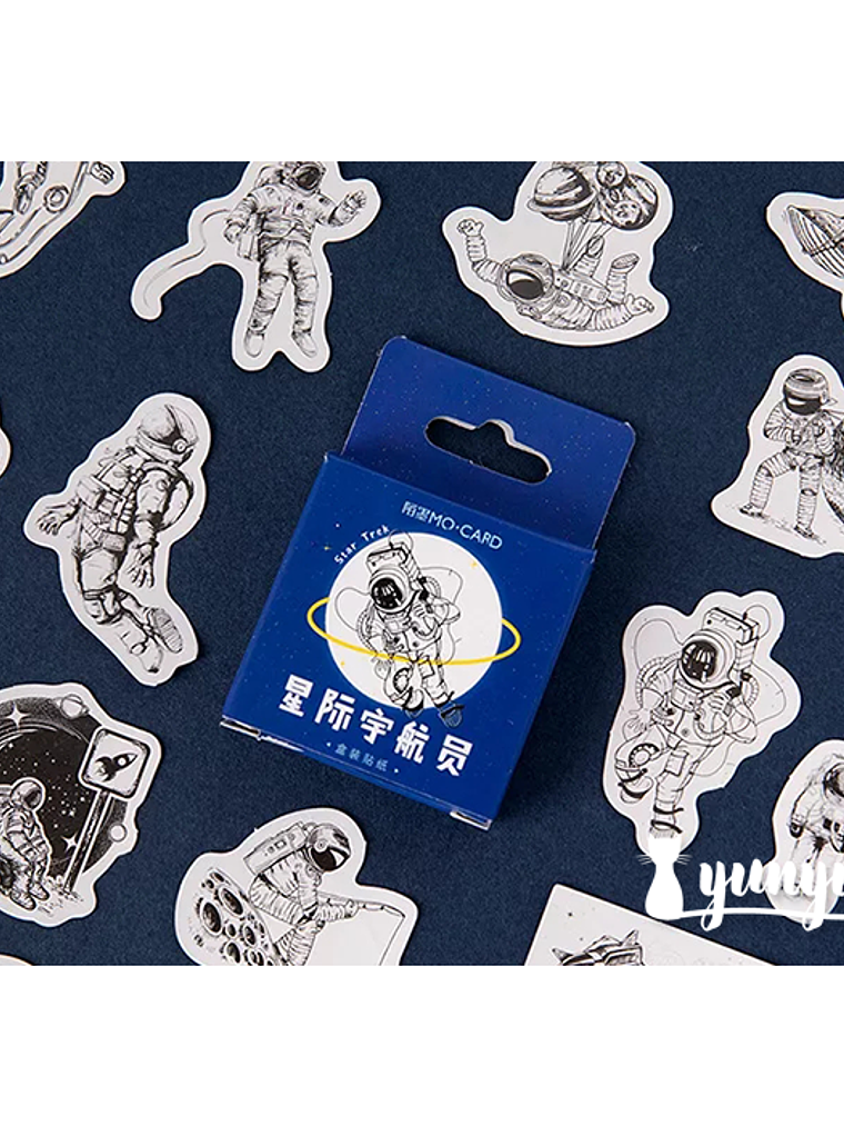Caja Stickers Astronauta - 45 pzas 1