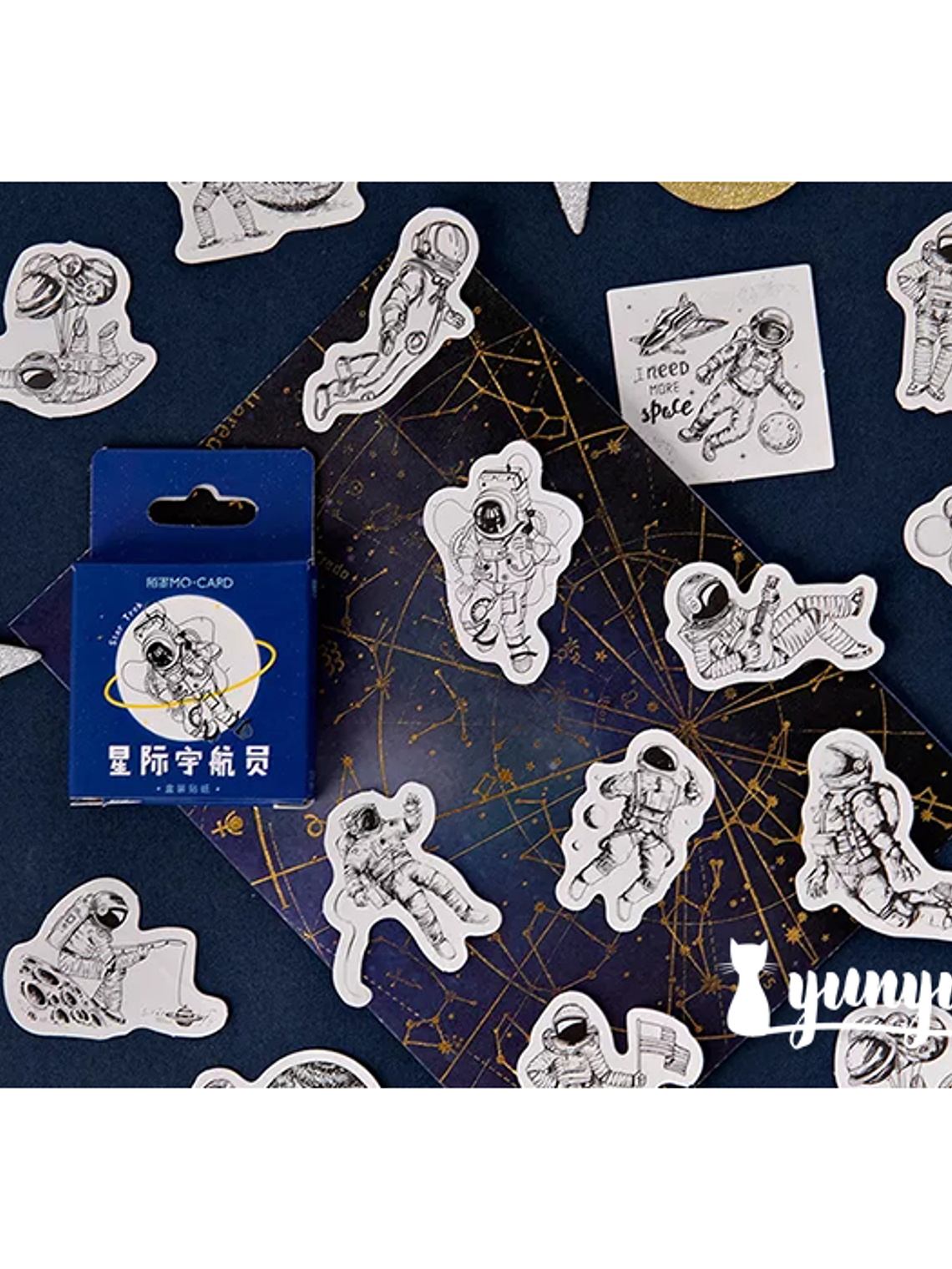 Caja Stickers Astronauta - 45 pzas 2