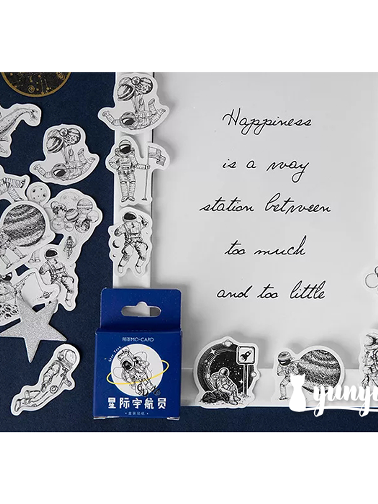 Caja Stickers Astronauta - 45 pzas 3