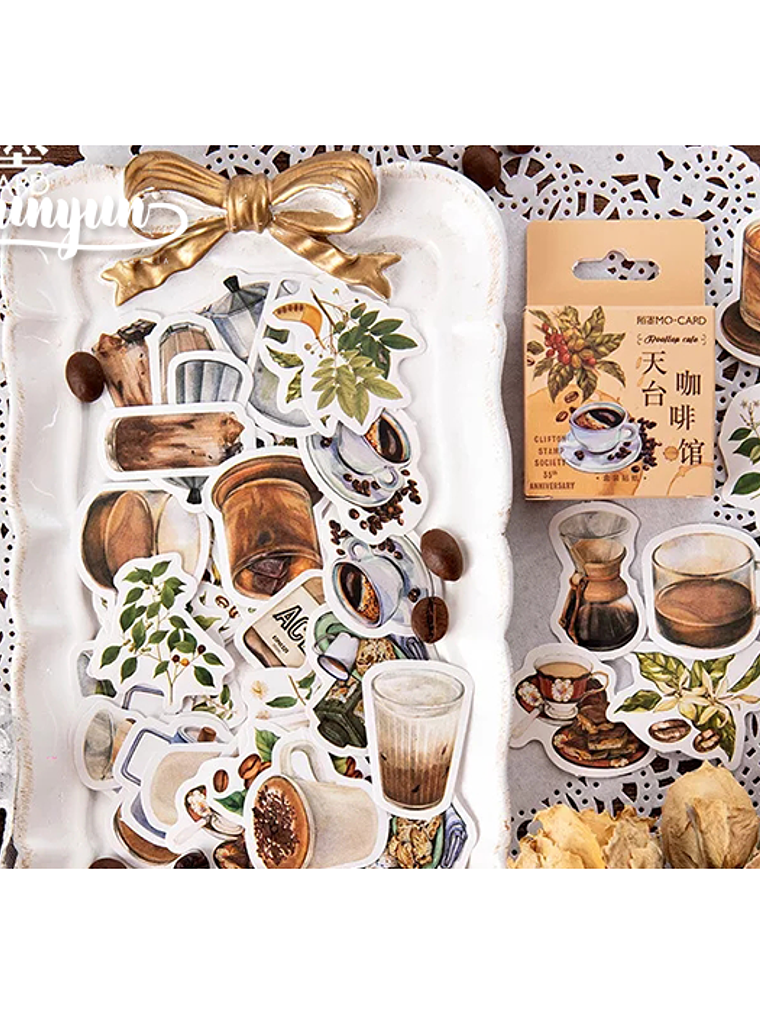 Caja Stickers Café - 45 pzas 2