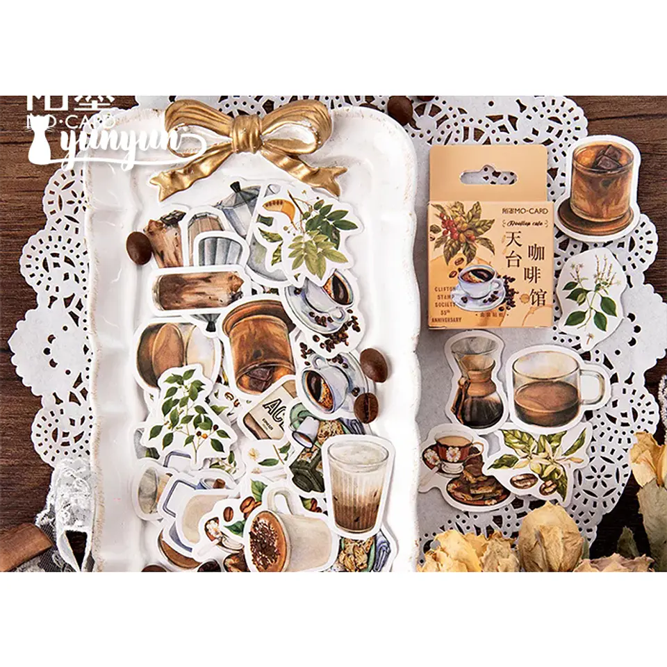 Caja Stickers Café - 45 pzas 2