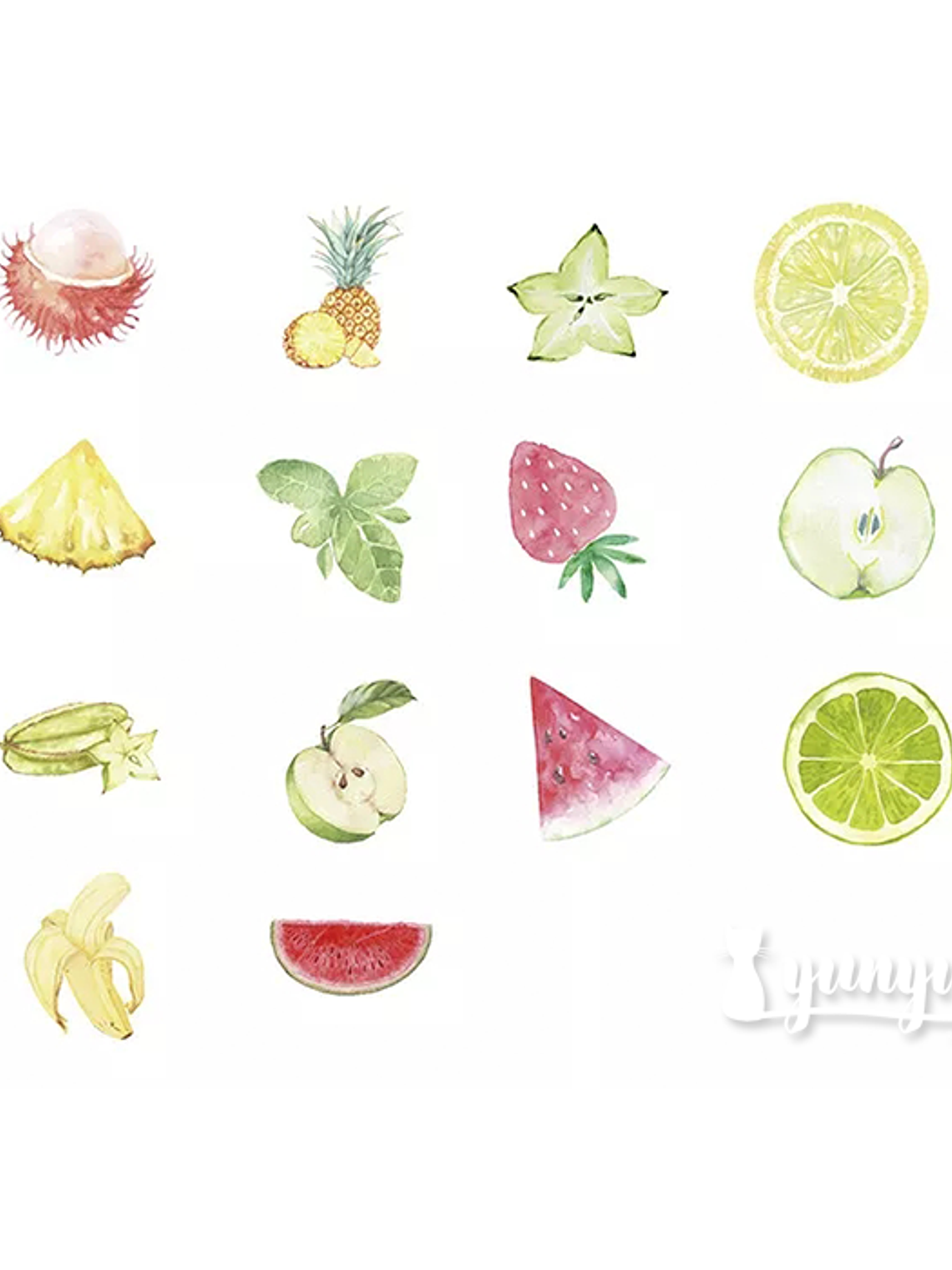 Caja Stickers Frutas - 45 pzas 3