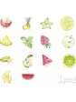 Caja Stickers Frutas - 45 pzas - Miniatura 3
