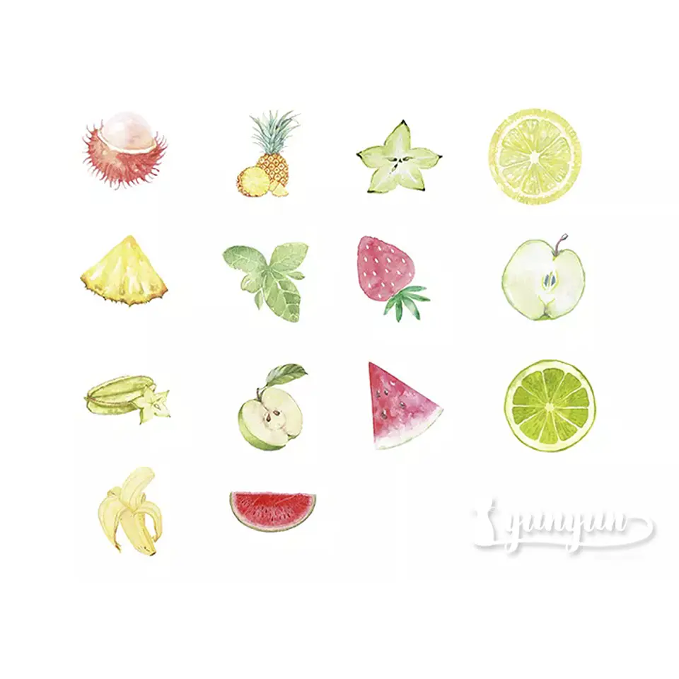 Caja Stickers Frutas - 45 pzas 3