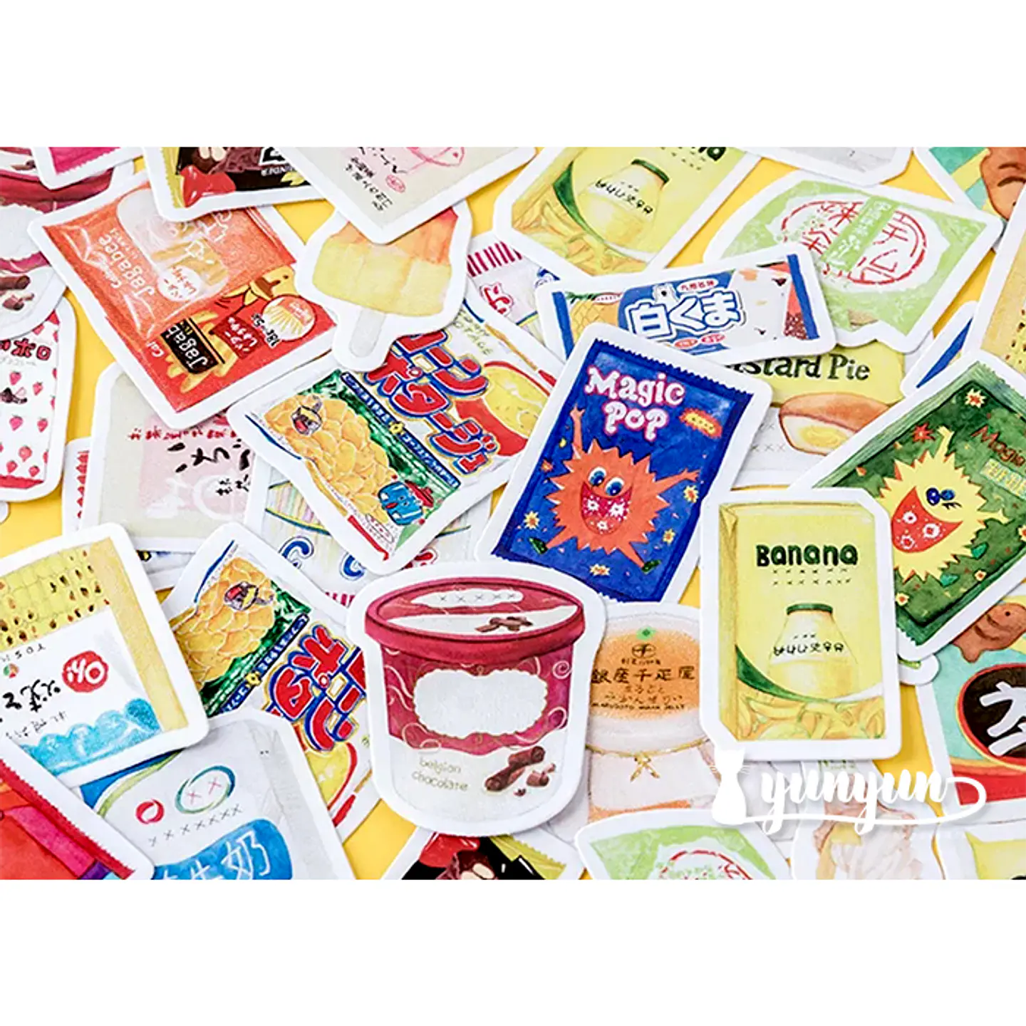 Caja Stickers Snacks - 45 pzas 2