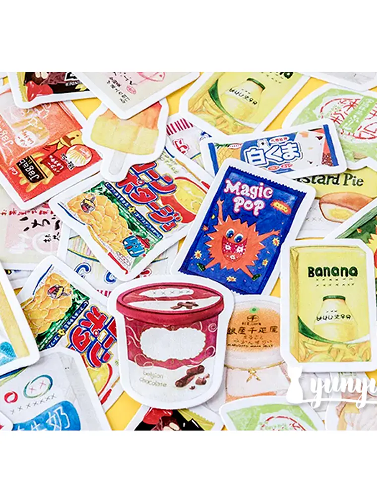 Caja Stickers Snacks - 45 pzas 2