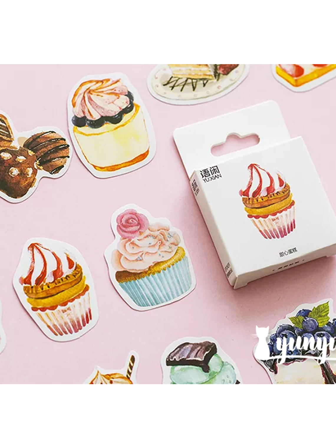 Caja Stickers Pasteles II - 45 pzas 1
