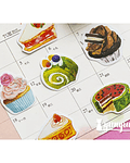 Caja Stickers Pasteles II - 45 pzas