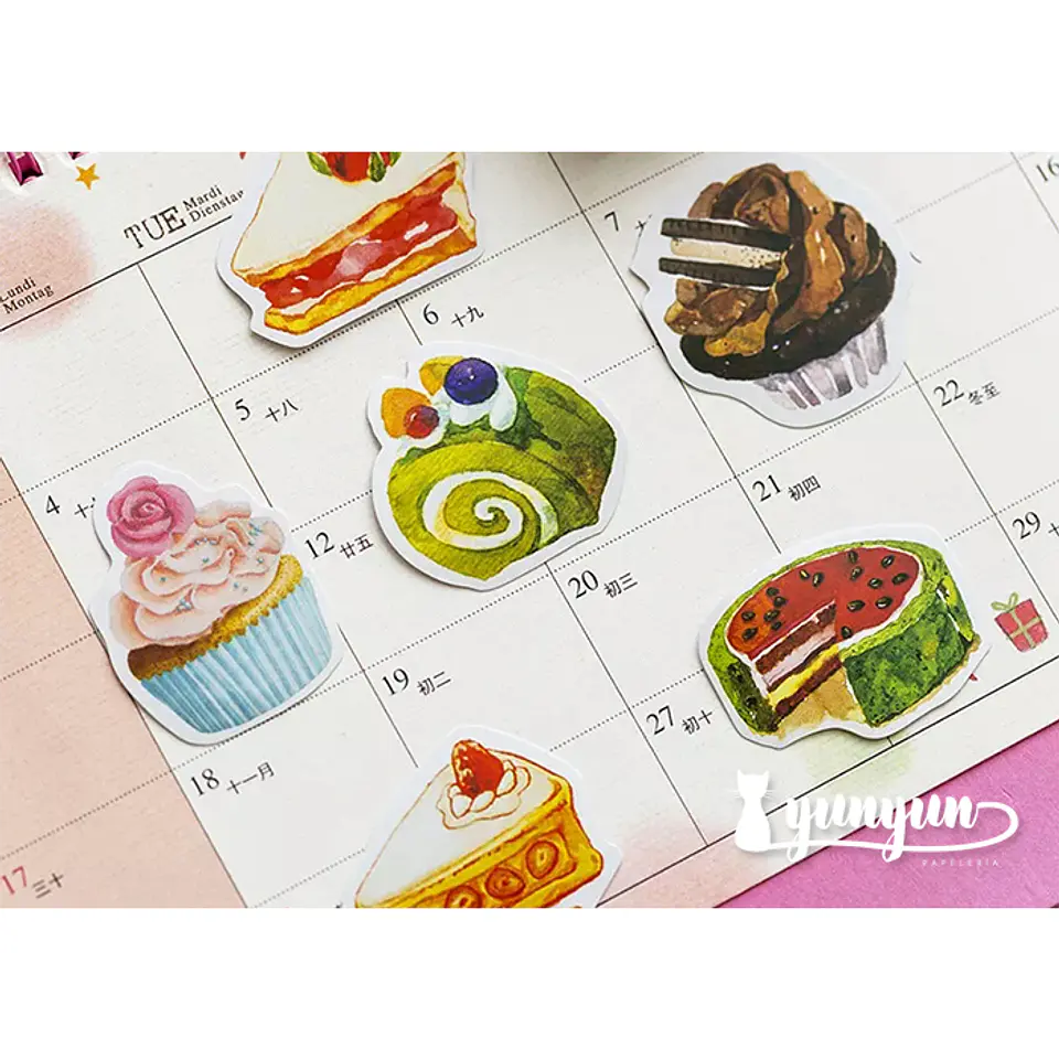 Caja Stickers Pasteles II - 45 pzas 3