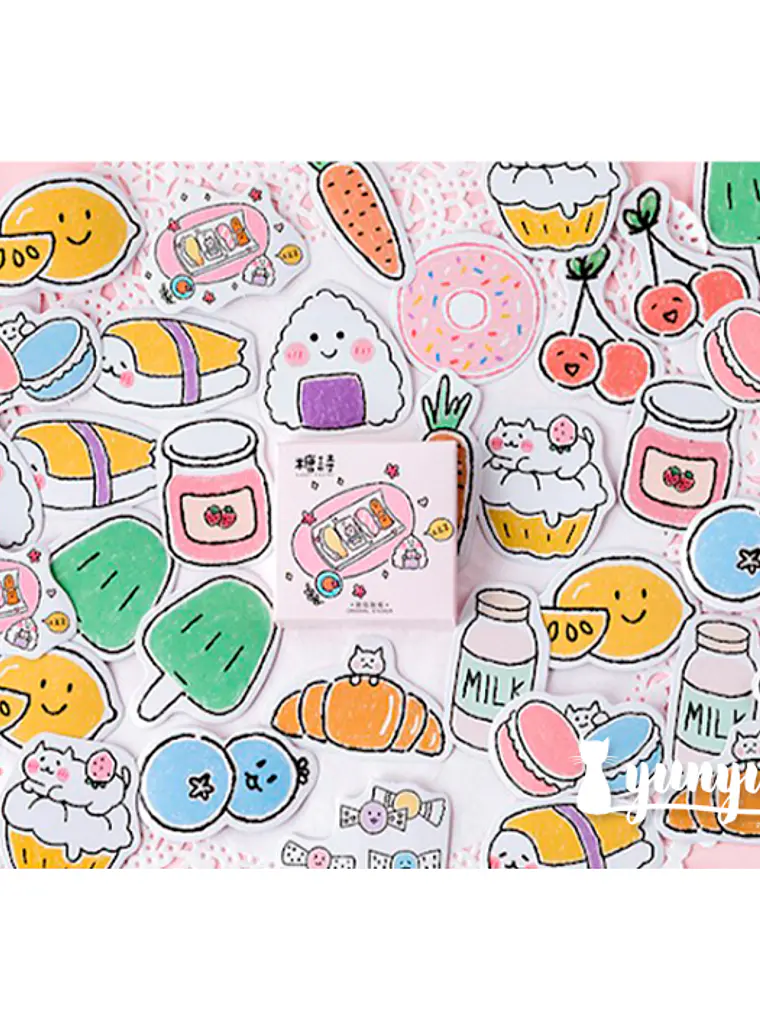 Caja Stickers Comida #8 1