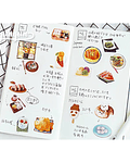 Caja Stickers Comida Oriental  - 45 pzas