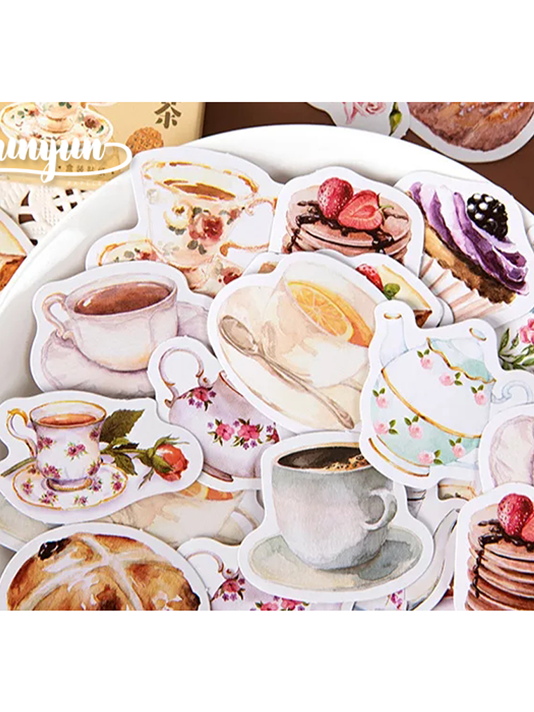 Caja Stickers Hora del Té - 45 pzas 2