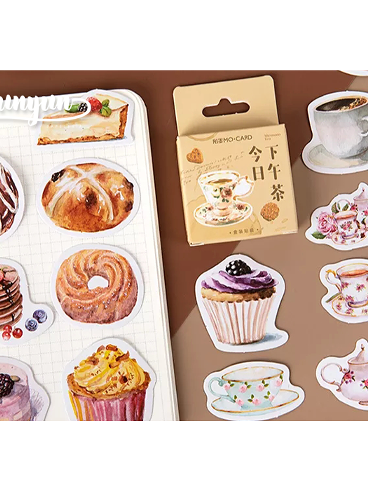 Caja Stickers Hora del Té - 45 pzas 3