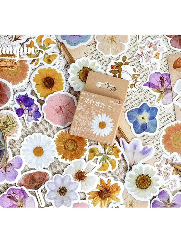 Caja Stickers Flores #3 1