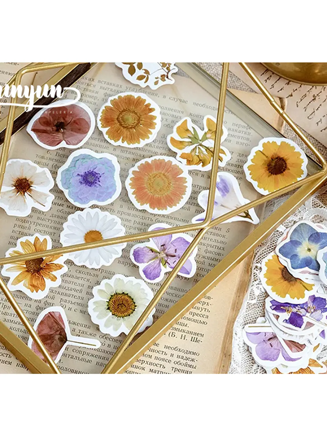 Caja Stickers Flores #3 2