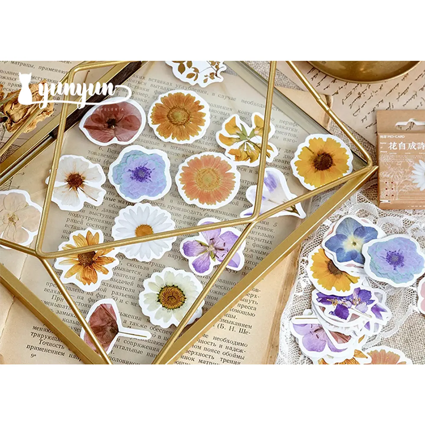 Caja Stickers Flores #3 2