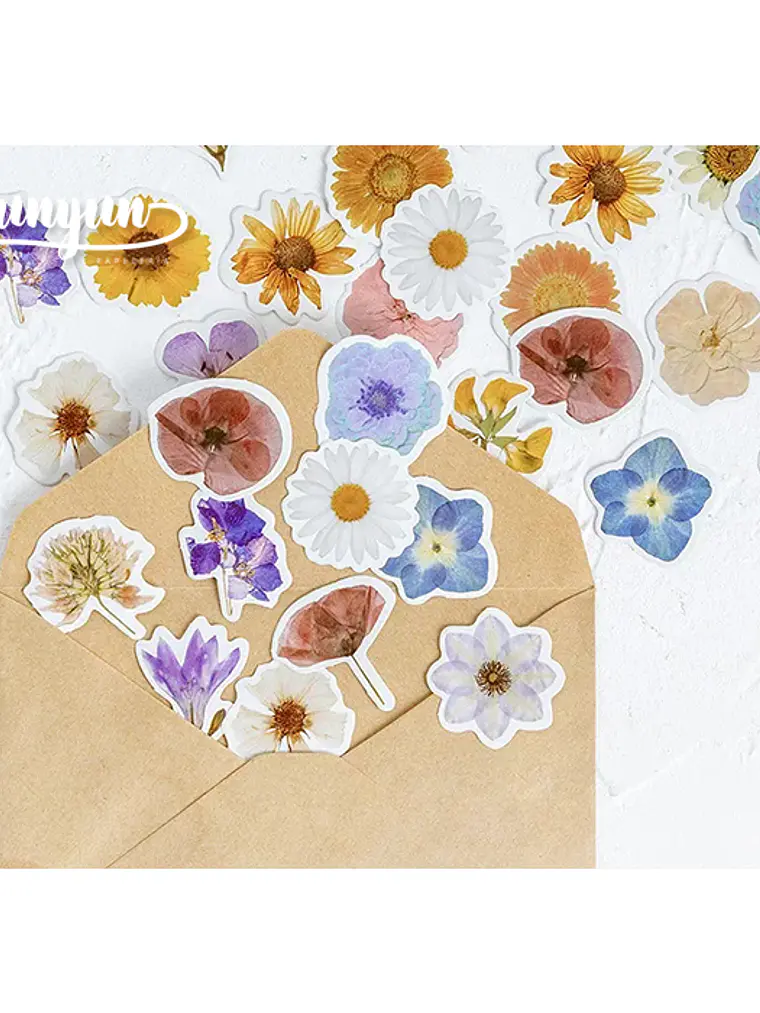 Caja Stickers Flores #3 3