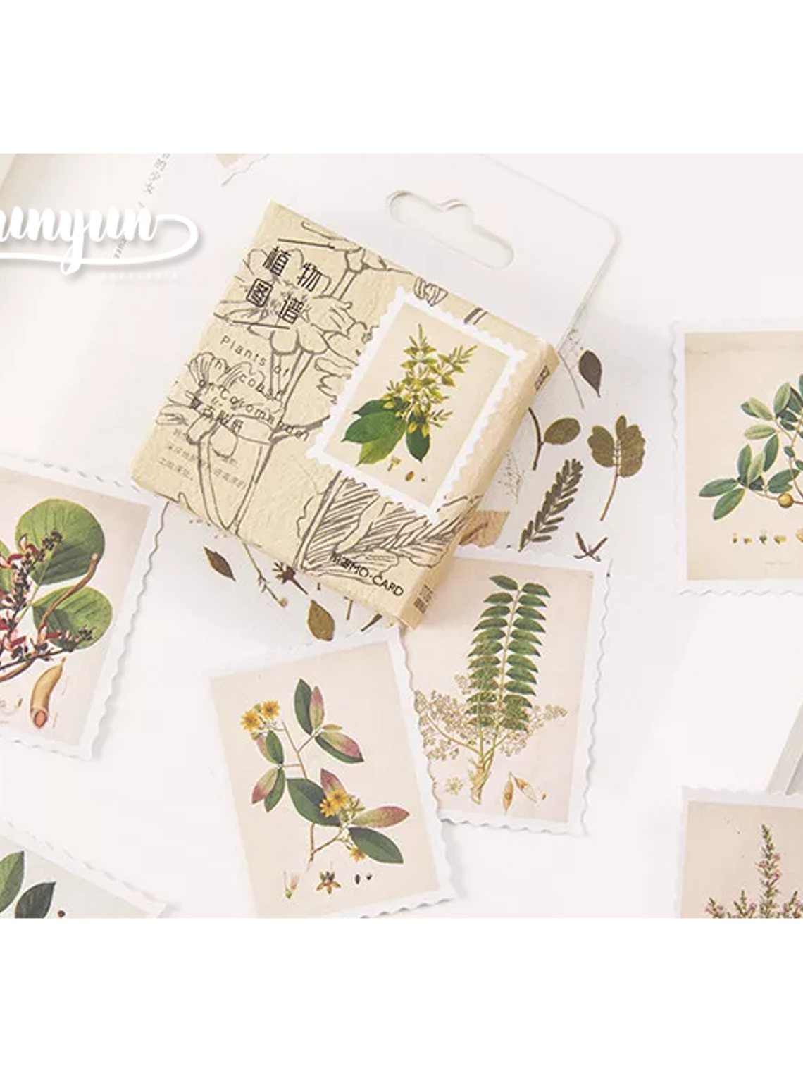 Caja Stickers Estampillas Botánicas II - 45 pzas 1