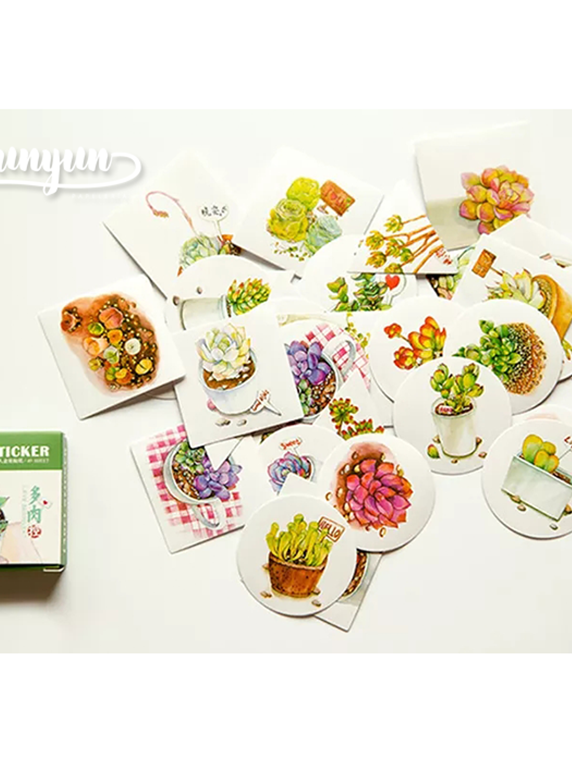 Caja Stickers Cactus II - 40 pzas 1