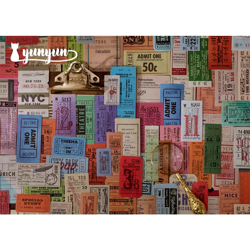Vintage Tickers Stickers Pack - 40 pzas 3