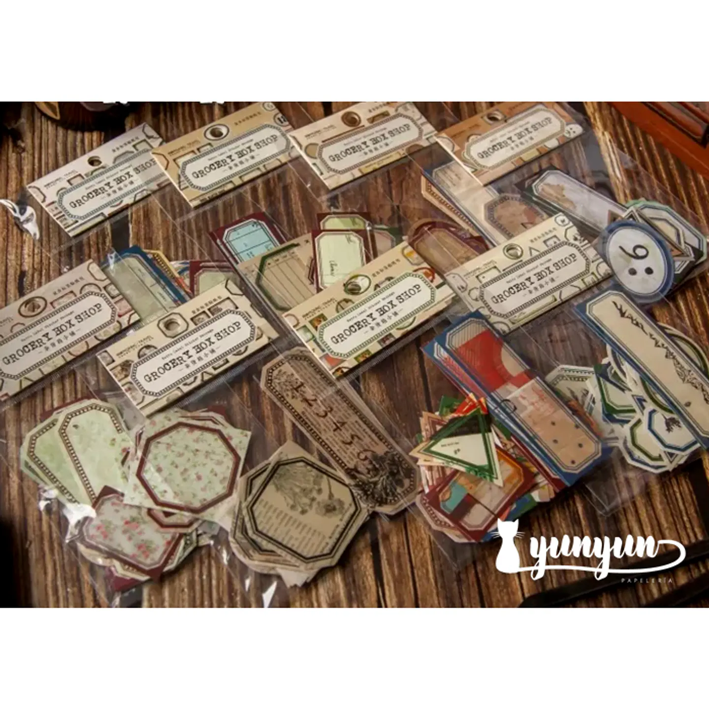 Stickers Retro Label - 40 pzas 1