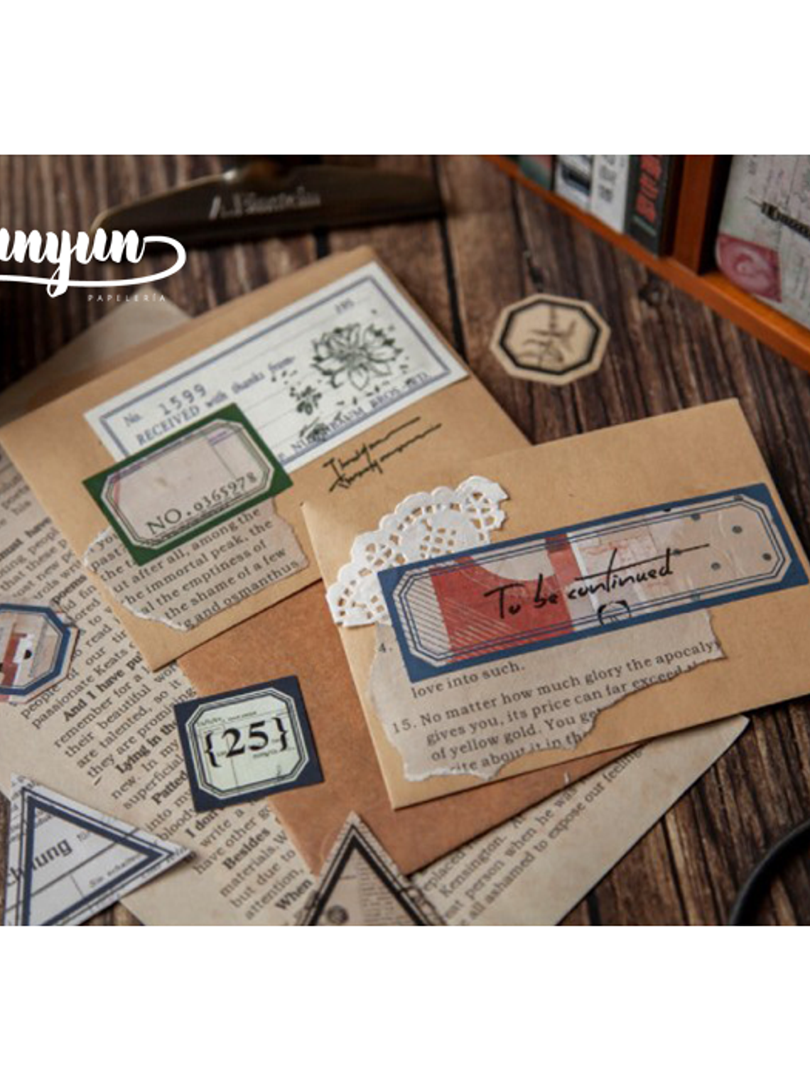 Stickers Retro Label - 40 pzas 3