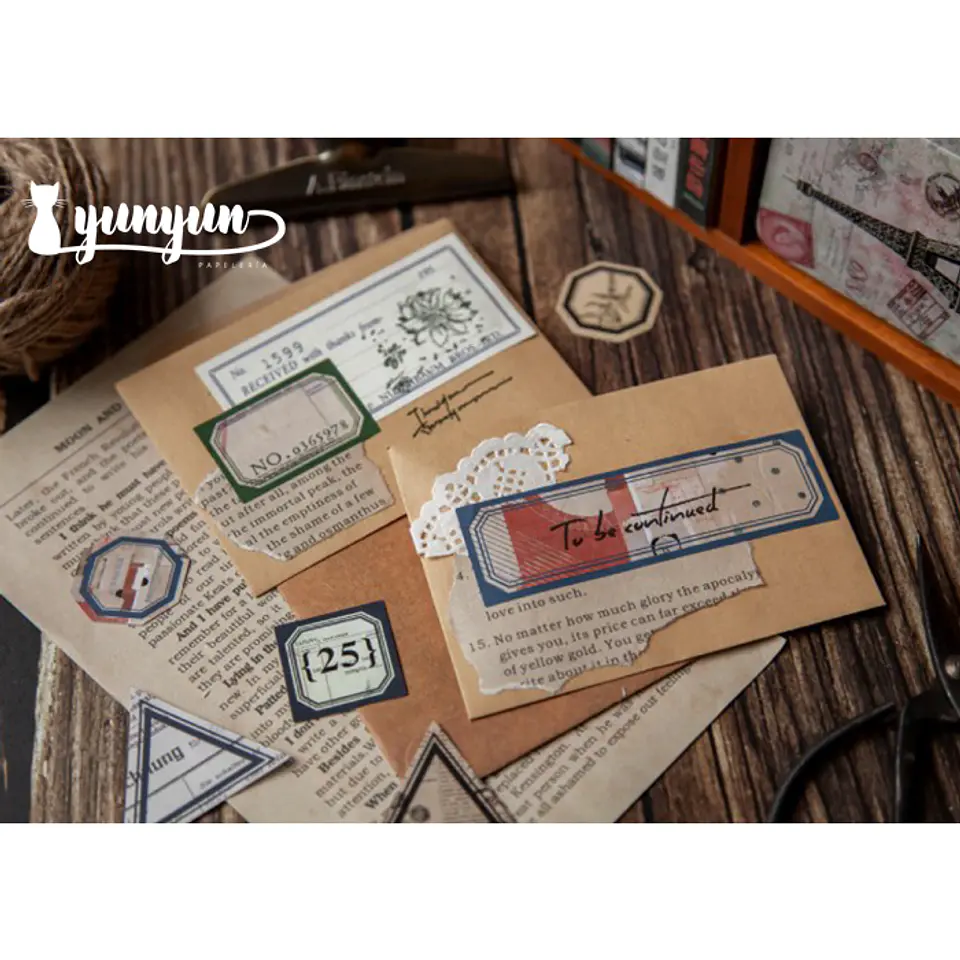 Stickers Retro Label - 40 pzas 3