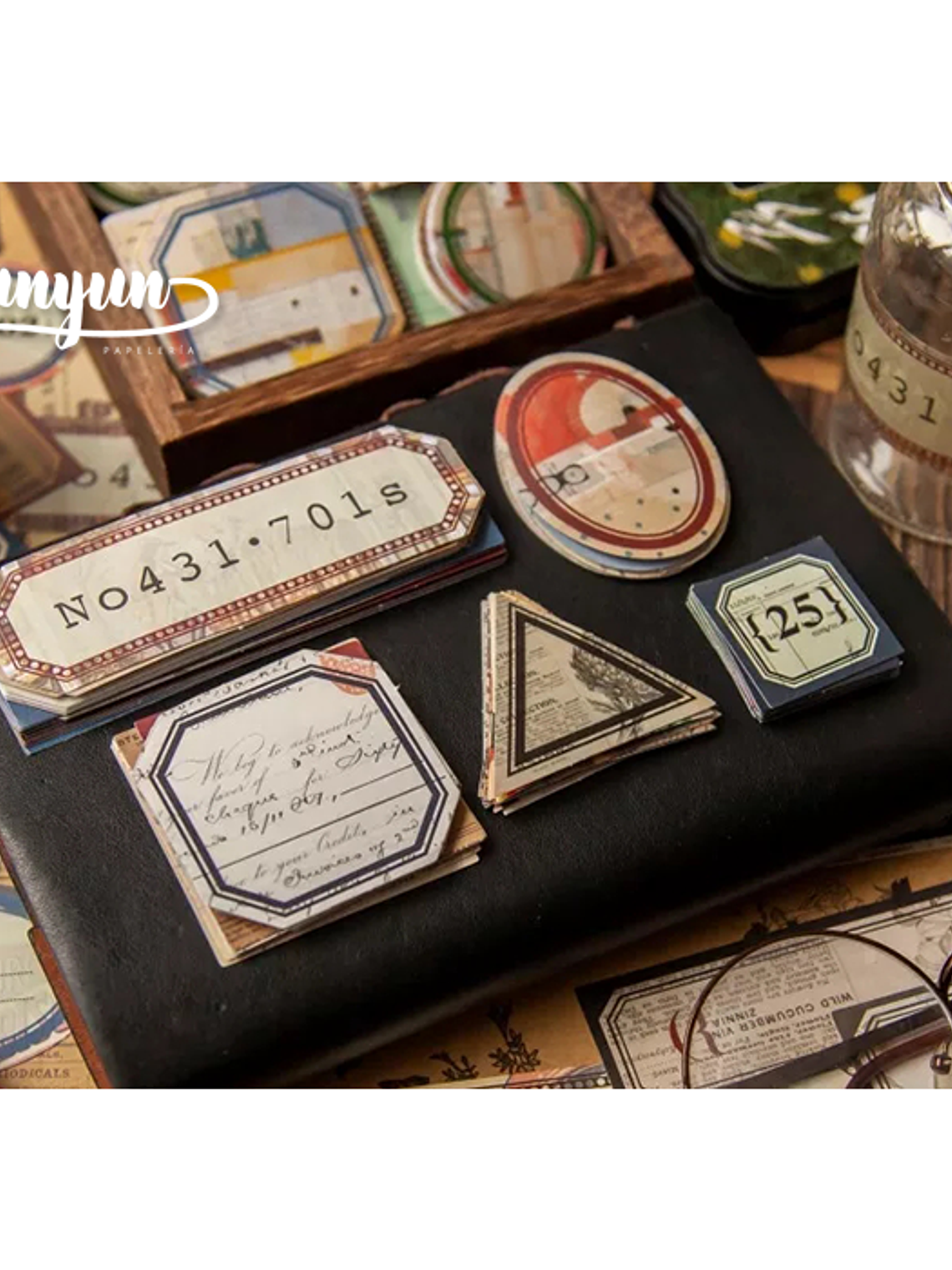 Stickers Retro Label - 40 pzas 6