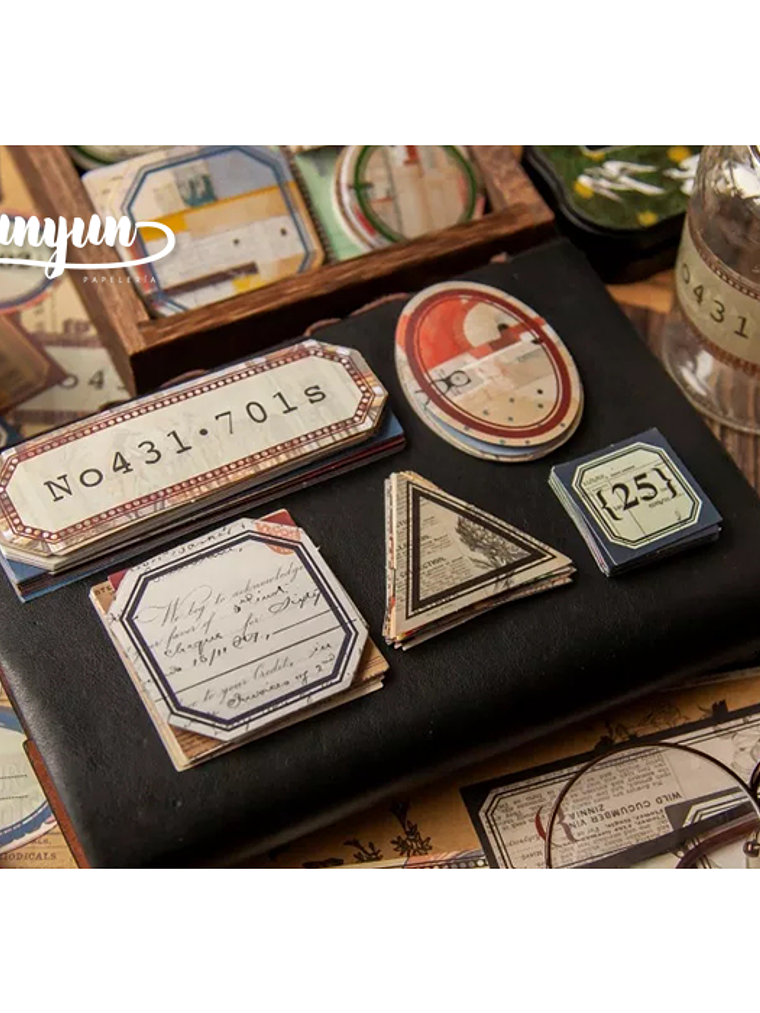 Stickers Retro Label - 40 pzas 6