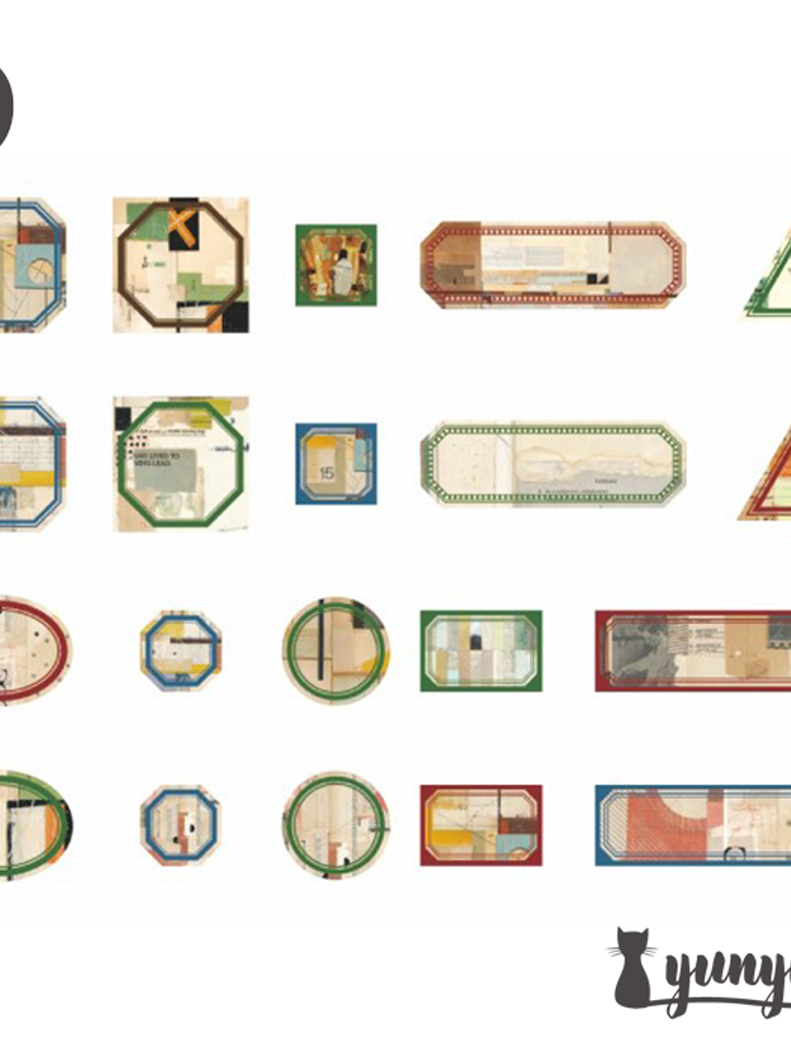 Stickers Retro Label - 40 pzas 11