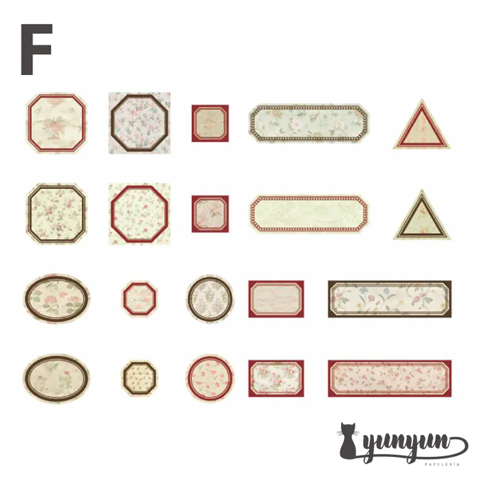 Stickers Retro Label - 40 pzas 13