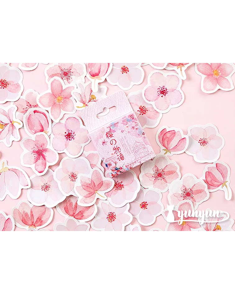 Caja Stickers Sakura - 45 pzas