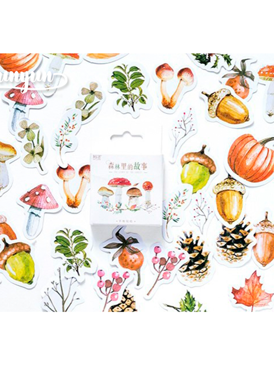 Caja Stickers Honguitos III - 45 pzas 1