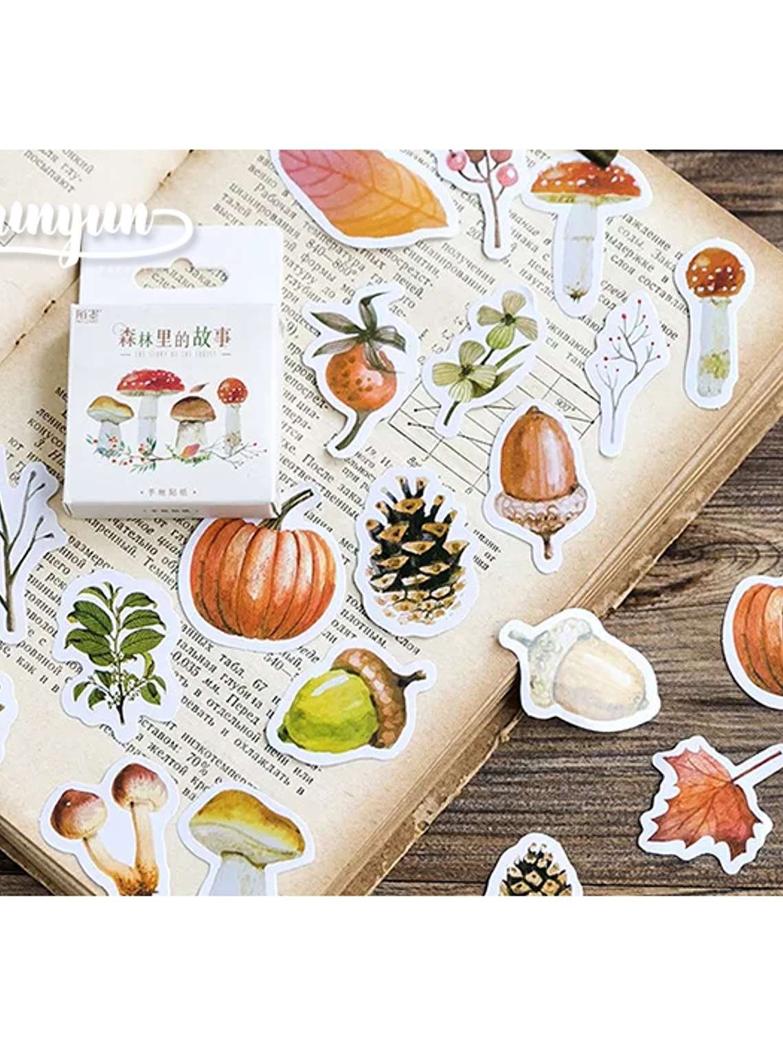 Caja Stickers Honguitos III - 45 pzas 2