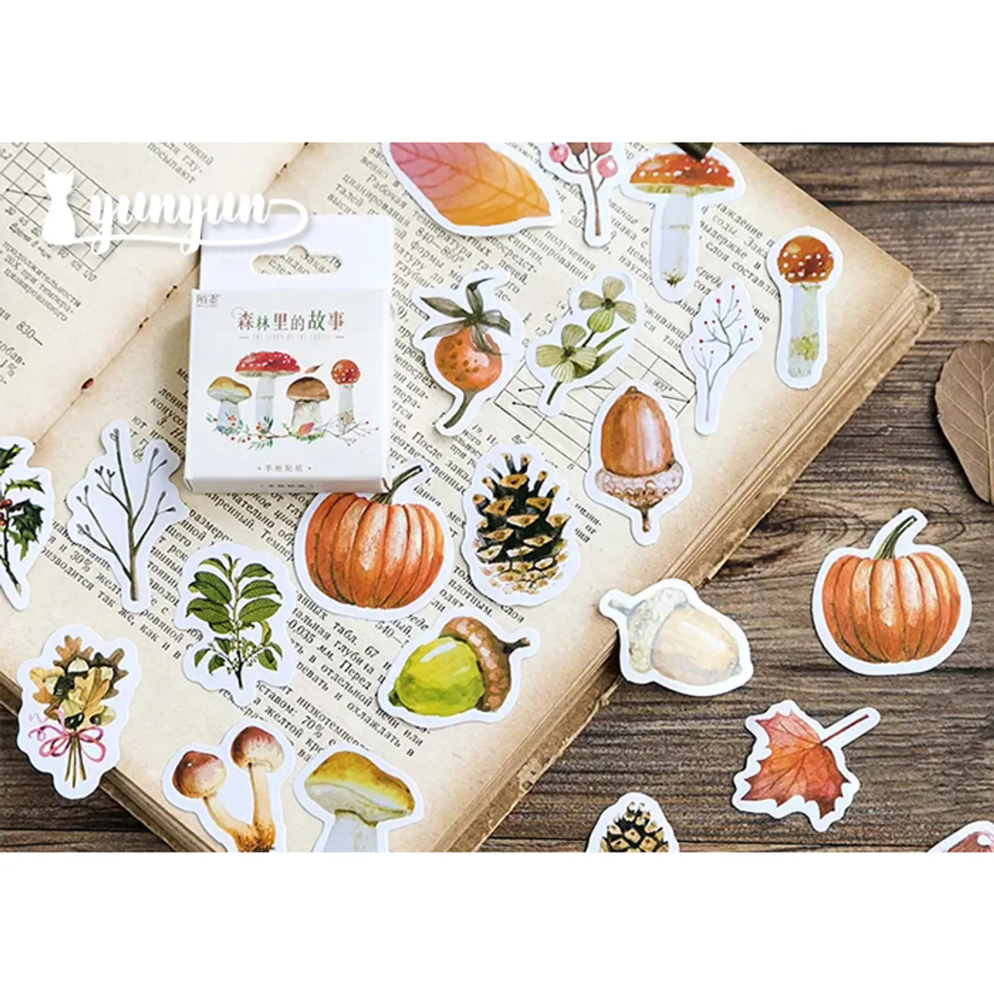 Caja Stickers Honguitos III - 45 pzas 2