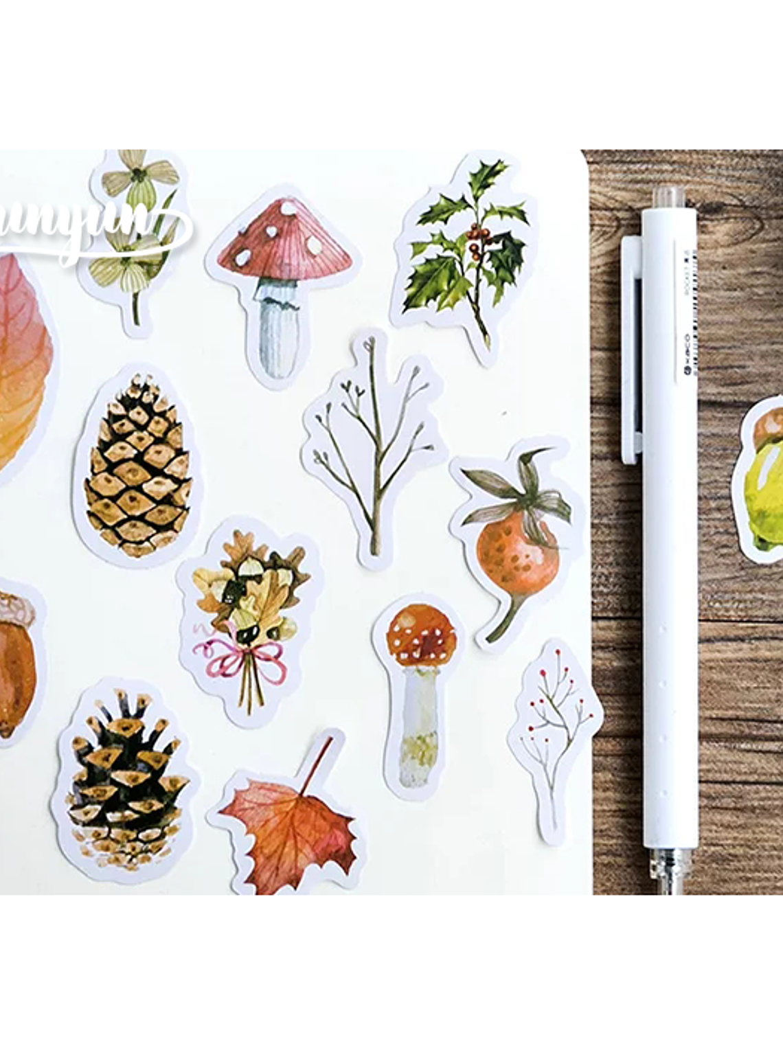 Caja Stickers Honguitos III - 45 pzas 3