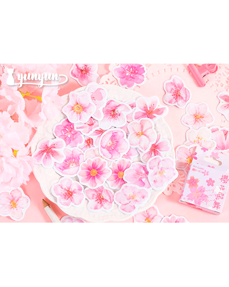 Caja Stickers Sakura II - 45 pzas