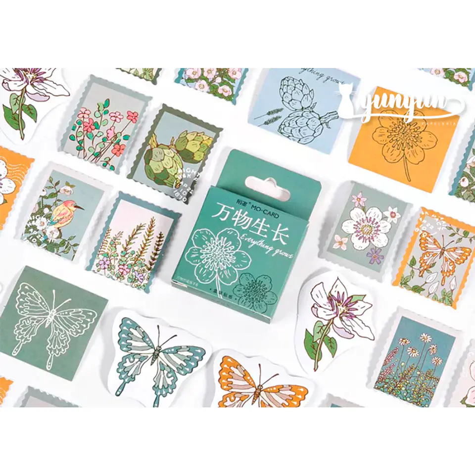 Caja Stickers Botánica #36 1