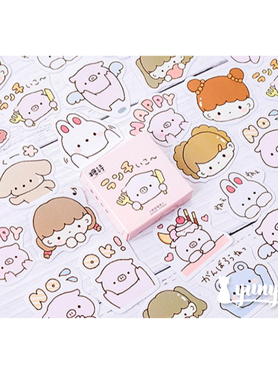 Caja Stickers Cartoon #8 1