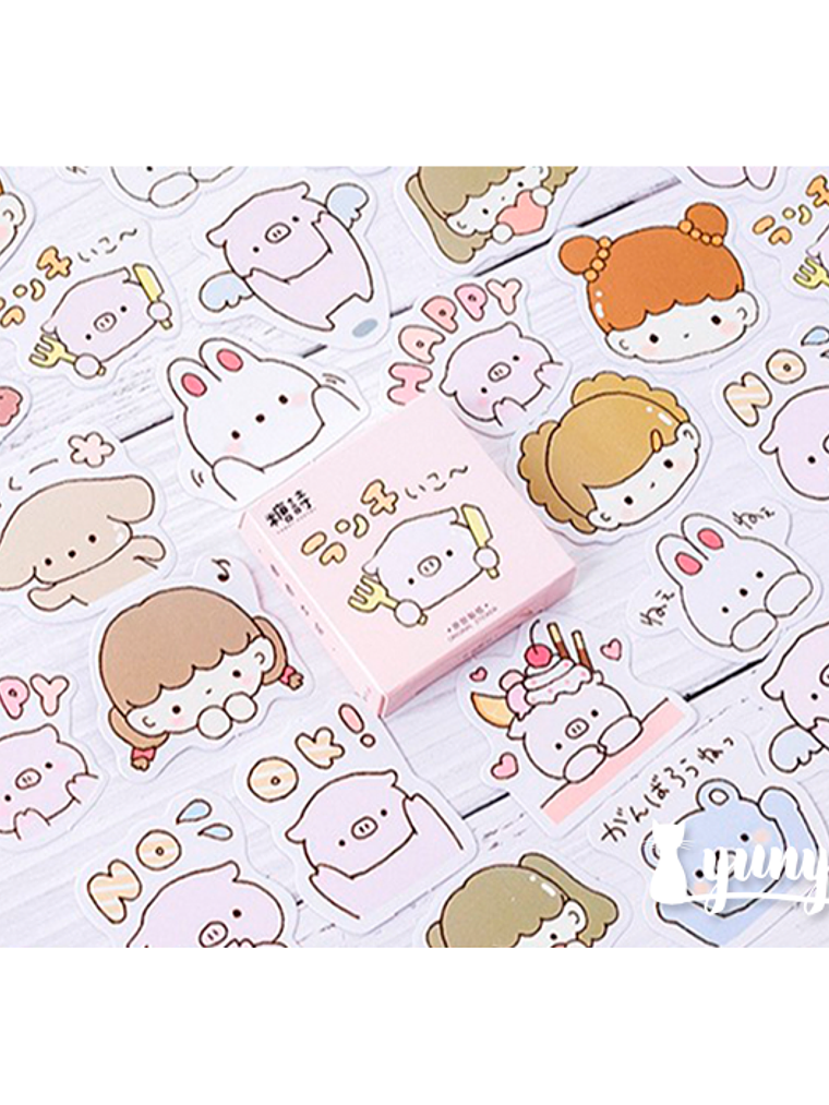 Caja Stickers Cartoon #8 1