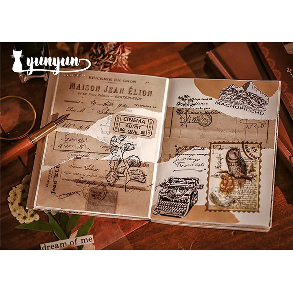 Stickers Old Book - 25 pzas 6