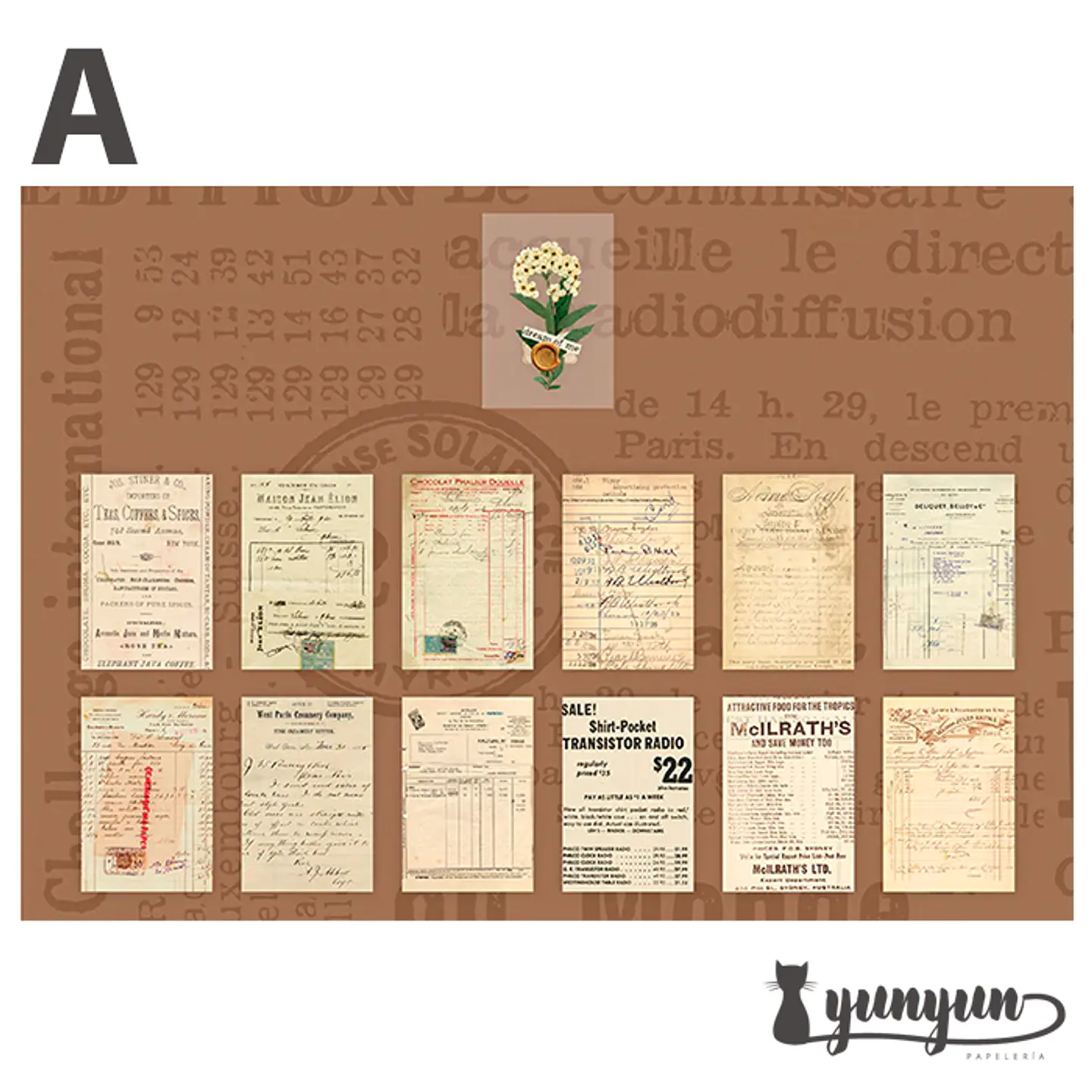 Stickers Old Book - 25 pzas 9