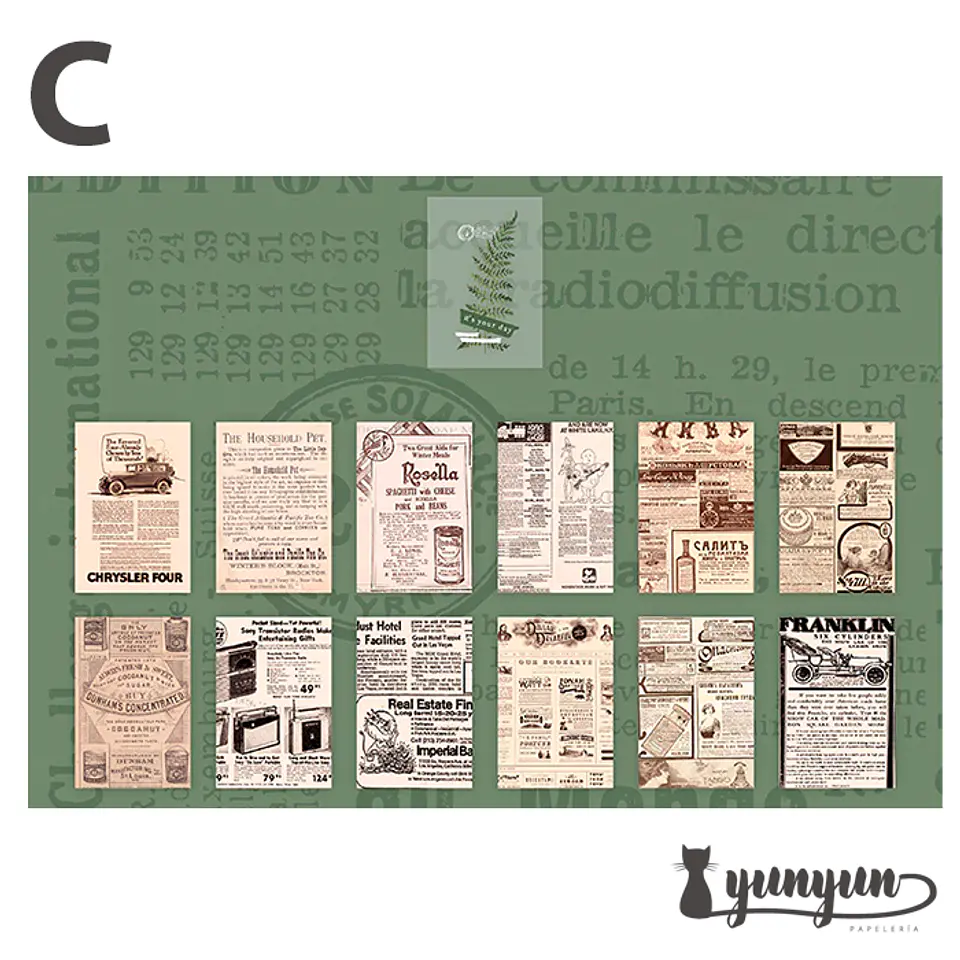Stickers Old Book - 25 pzas 11