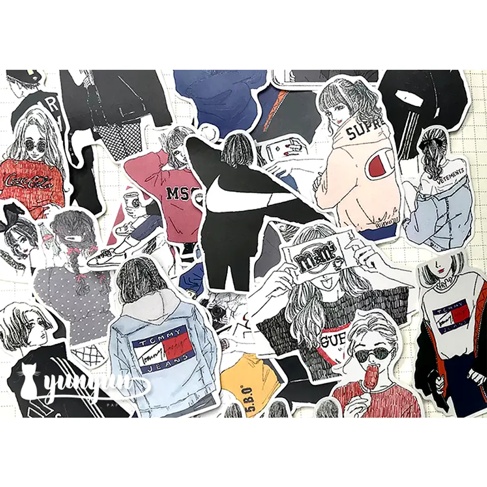 Stickers Girls II - 32 pzas 1