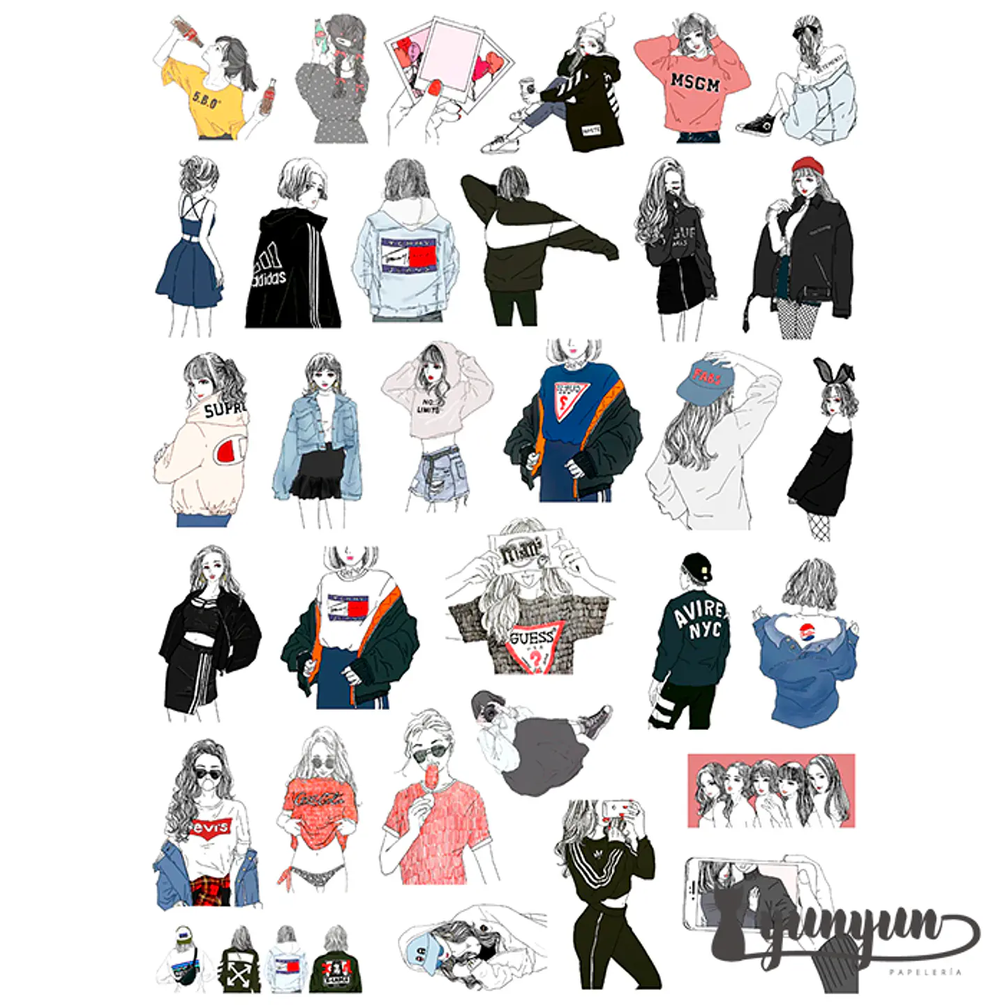 Stickers Girls II - 32 pzas 4