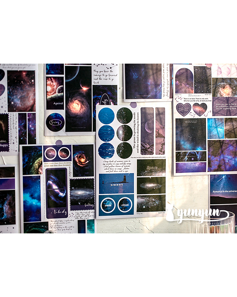 Sticker Book XL  Blue Moon Starry Sky - 50 pzas