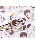 Caja Stickers Cartoon Panda 