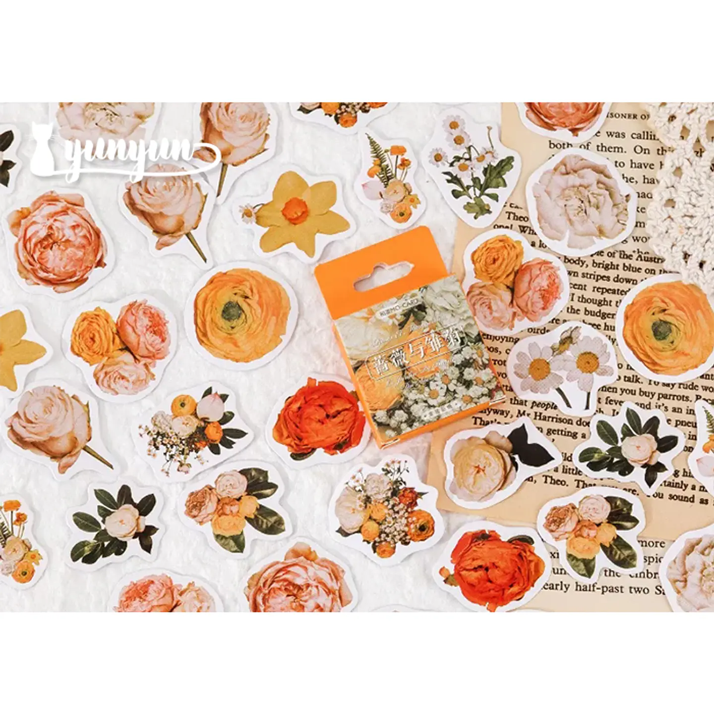 Caja Stickers Flores #1 1