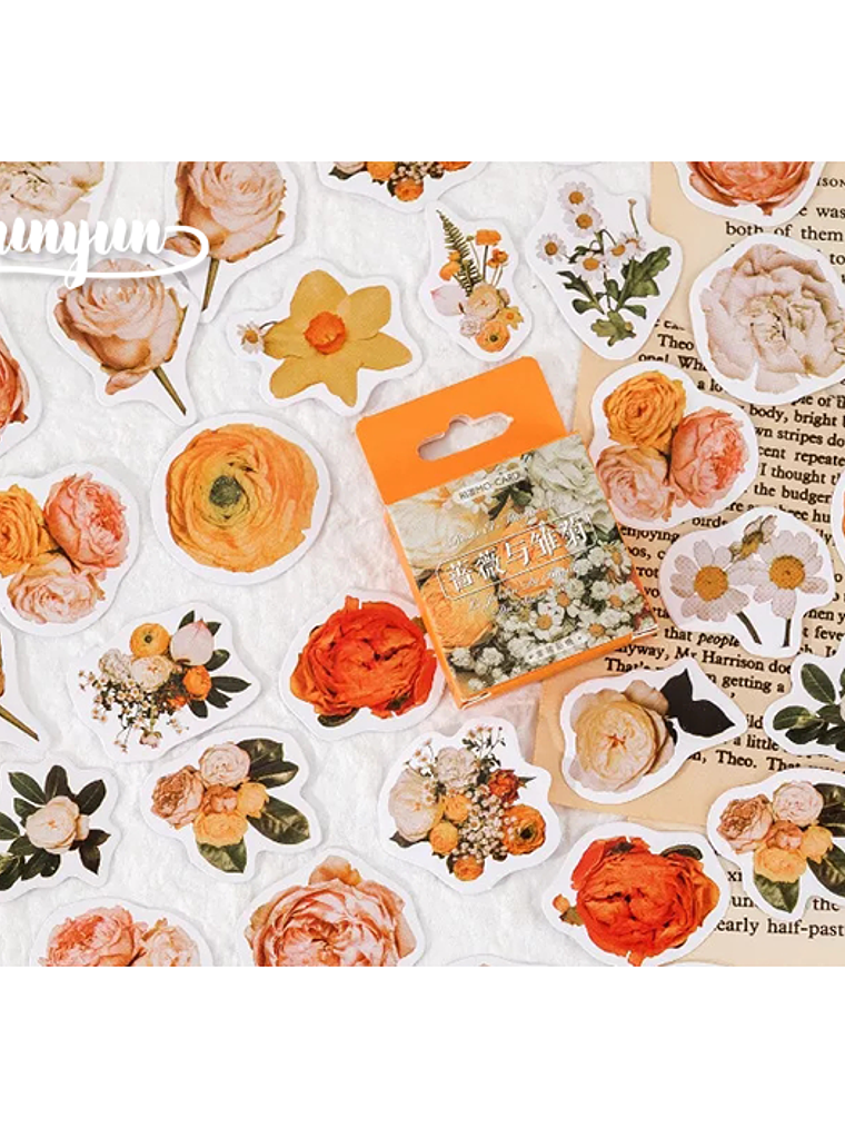 Caja Stickers Flores #1 1