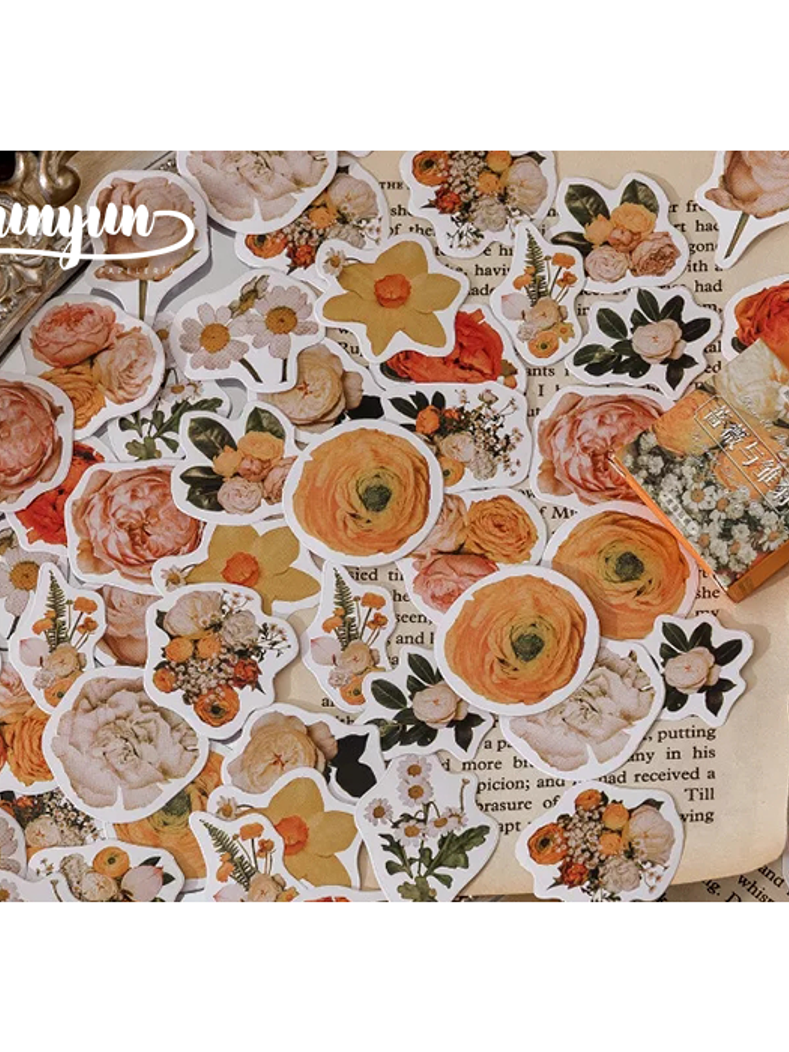 Caja Stickers Flores #1 2